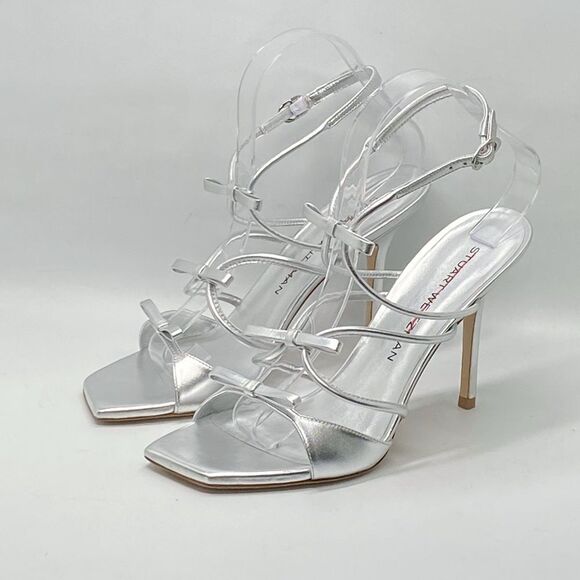 Stuart Weitzman Bow Strappy Sandals size 8.5 - Picture 4 of 11